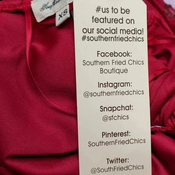 NWT SFC Southern Fried Chics Shimmy Cocktail Party Wine Gold Sequin Dress Sz XS - Picture 12 of 14